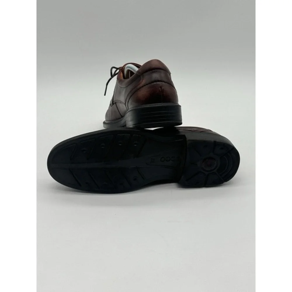 ECCO Oxfords Mens 43 Burgundy Dress Shoes Leather‎ Casual Lace Up Work